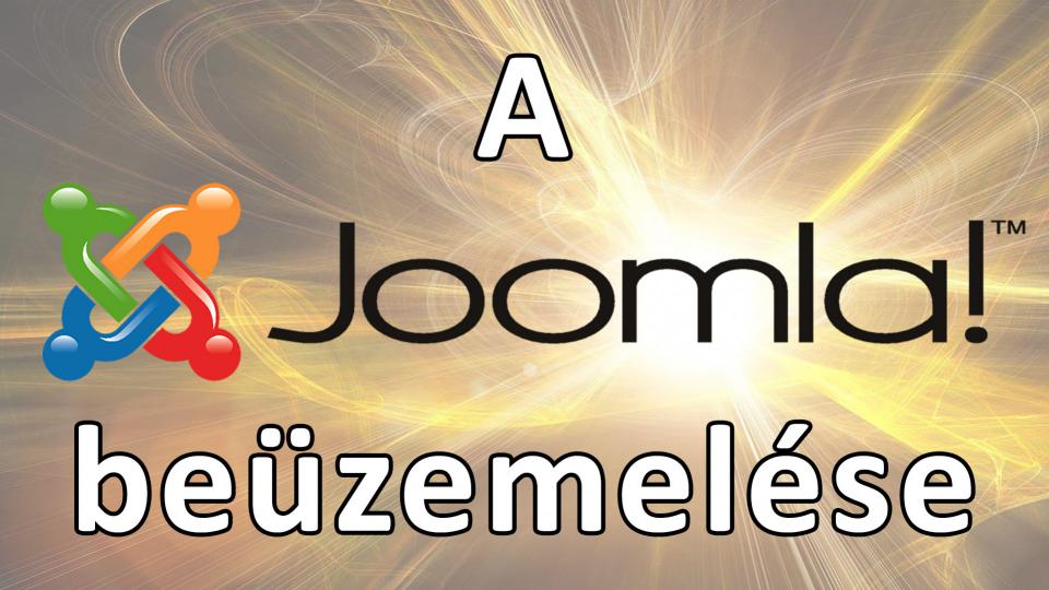 A Joomla 3 beüzemelése